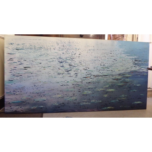 313 - Luke Eyres - 'Aquaterra'  oil on canvas  bears a signature verso  43