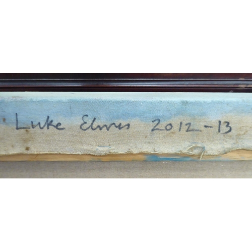 313 - Luke Eyres - 'Aquaterra'  oil on canvas  bears a signature verso  43