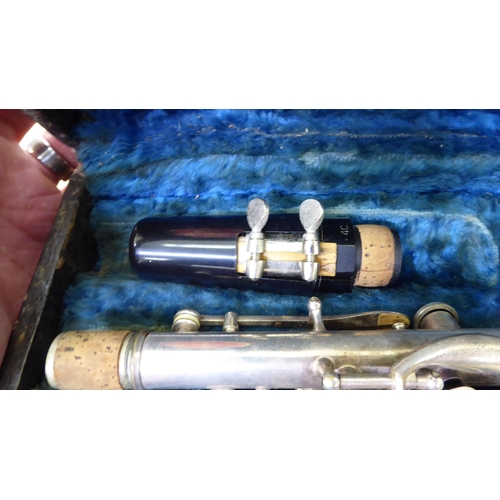 318 - A steel clarinet, 'The Regent'  boxed