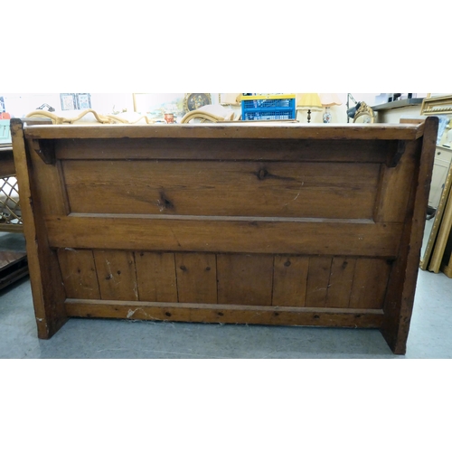 62 - A 20thC pine pew  54