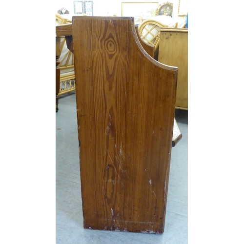 62 - A 20thC pine pew  54