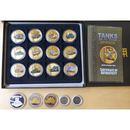 100 - Uncollated proof coins: to include Warriors of The Ancient World