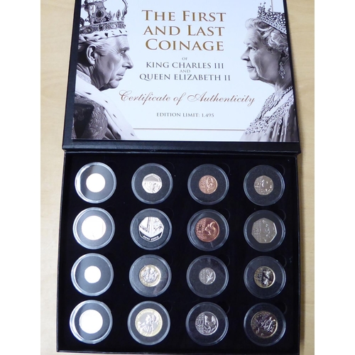 105 - Uncollated proof coins: to include The Kings & Queens Collection