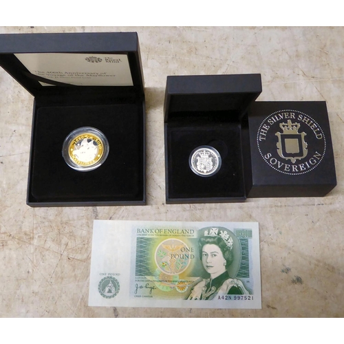 115 - Uncollated proof coins: to include The Famous Coin Collection