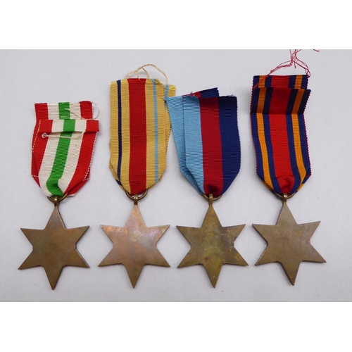 12 - Medals: to include a World War II Italian Star, Africa Star and a Burma Star(Please Note: this lot i... 