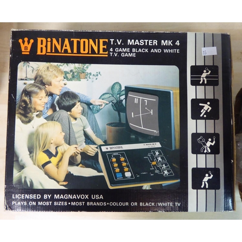 15 - An Acetronic MPU 2000 television entertainment system; and a Binatone Master MK4 television game  bo... 