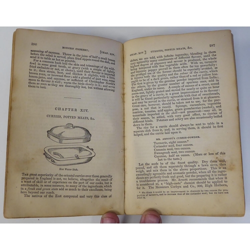 169 - Book: 'Modern Cookery in All It's Branches' by Eliza Acton, Second Edition  dated 1845