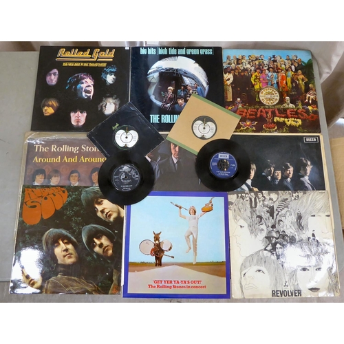 207 - 45rpm singles and vinyl albums by The Beatles and Rolling Stones