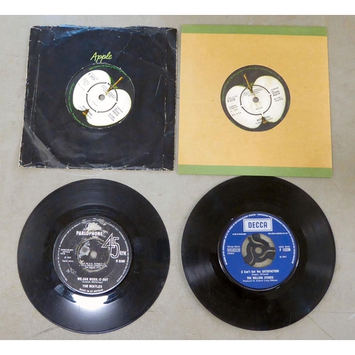 207 - 45rpm singles and vinyl albums by The Beatles and Rolling Stones