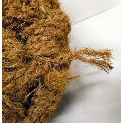 228 - A coir rope ball fender  10