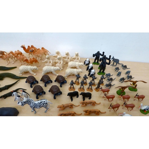 236 - Britains and other plastic zoo and wildlife animal models