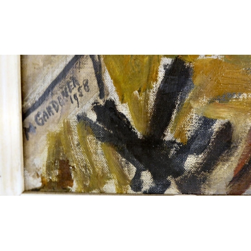 248 - Mary Gardiner - 'The Haymaker'  oil on canvas  bears a signature & dated 1958  18... 