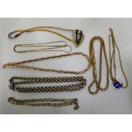 290 - Rolled gold, gold plated and other non-precious jewellery: to include a Belcher link neckchain