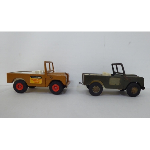 297 - Six unboxed Triang diecast model trucks