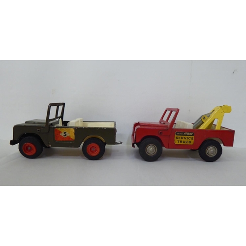 297 - Six unboxed Triang diecast model trucks