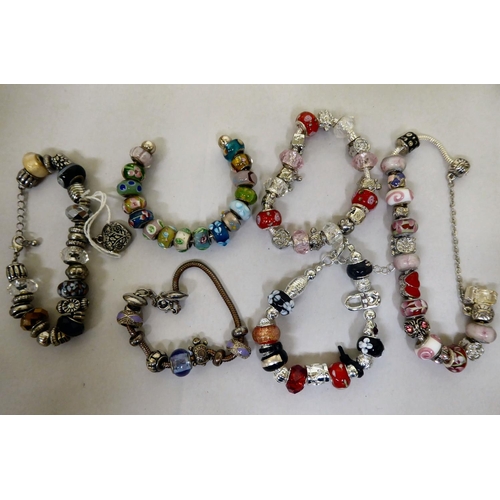 306 - Pandora style bead charm bracelets and necklaces