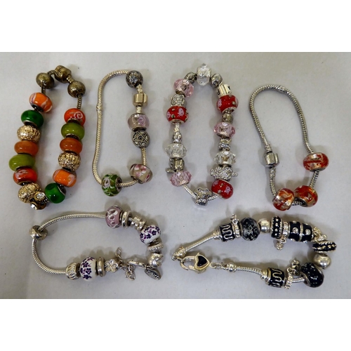 306 - Pandora style bead charm bracelets and necklaces