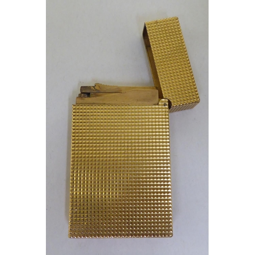 337 - A Dupont gold plated gas lighter, serial no.841EZ60