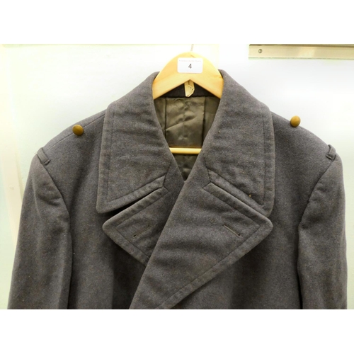 4 - An East German Air Force Great Coat, approx. size large or 42/44 regular(Please Note: this lot is su... 