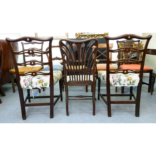 40 - Nine circa 1820-1930s dining chairs  various frames and styles