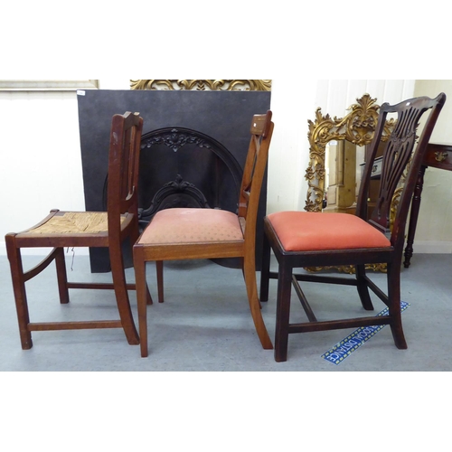 40 - Nine circa 1820-1930s dining chairs  various frames and styles