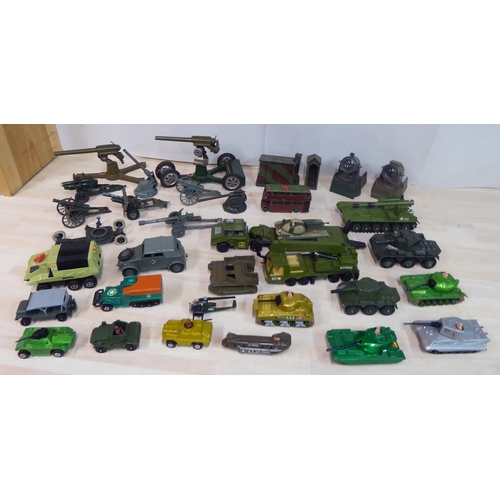 63 - Diecast model vehicles and accessories: to include a Britains Howitzer field gun