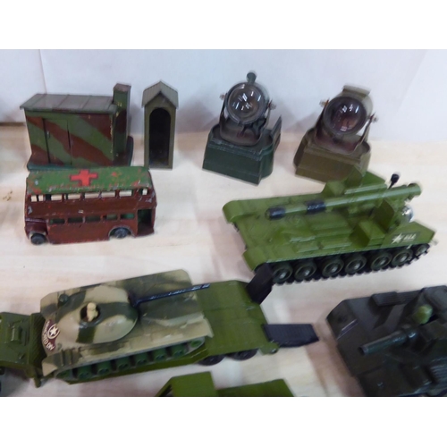 63 - Diecast model vehicles and accessories: to include a Britains Howitzer field gun