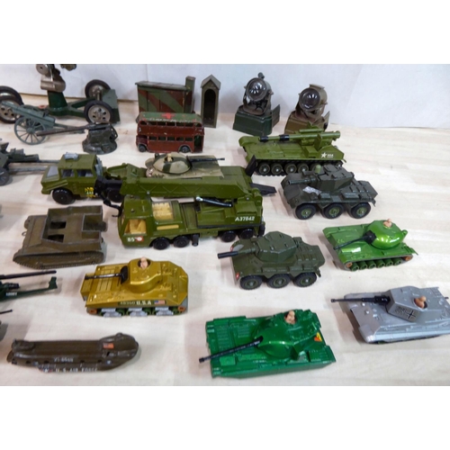 63 - Diecast model vehicles and accessories: to include a Britains Howitzer field gun