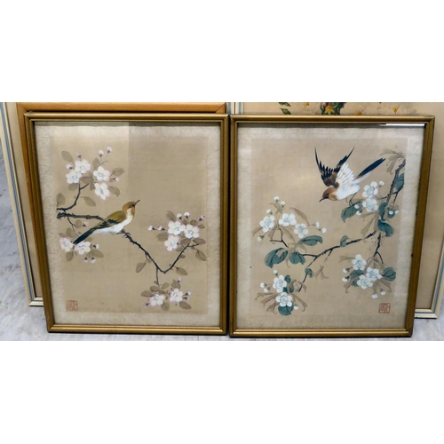 84 - Framed botanical and ornithological prints  largest 10