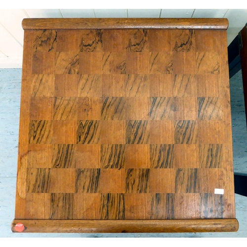 90 - Chessboard tables: to include a McIntosh teak example, raised on block legs  18