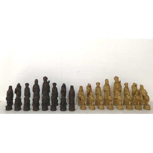 114 - Chess sets: to include a Chinese resin example