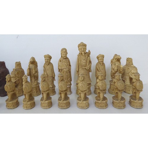 114 - Chess sets: to include a Chinese resin example