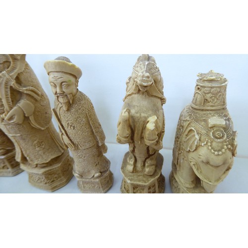 114 - Chess sets: to include a Chinese resin example