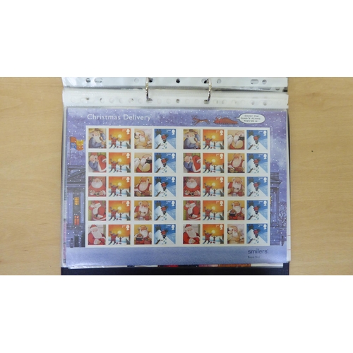 113 - Over 160 1st class stamps, over 140 2nd class stamps, circa 2000-2018 including winter themed sheets