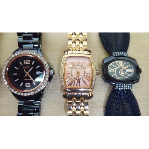 119 - Variously cased and strapped wristwatches