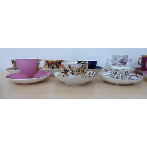 129 - Ceramics: to include a Spode china Imari style, decorated cup and saucer 