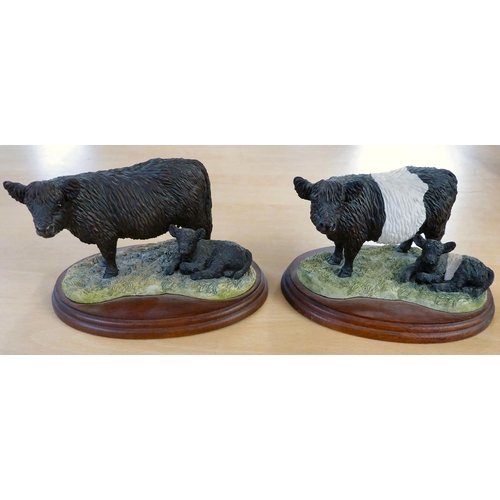 15 - Five Border Fine Arts composition agricultural themed models: to include 'Charolais Bull'  4.5