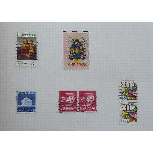 171 - Album collections of postage stamps: to include Basutoland, United States of America and Germany