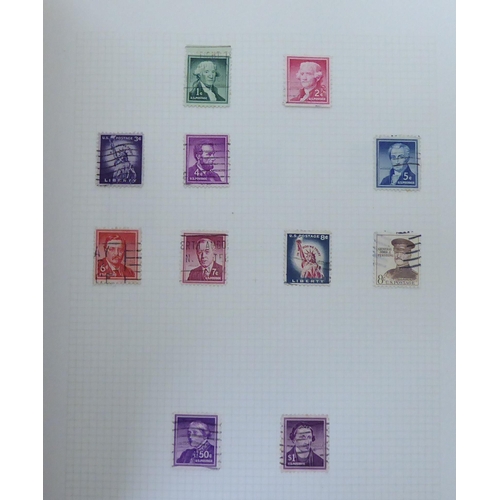 171 - Album collections of postage stamps: to include Basutoland, United States of America and Germany