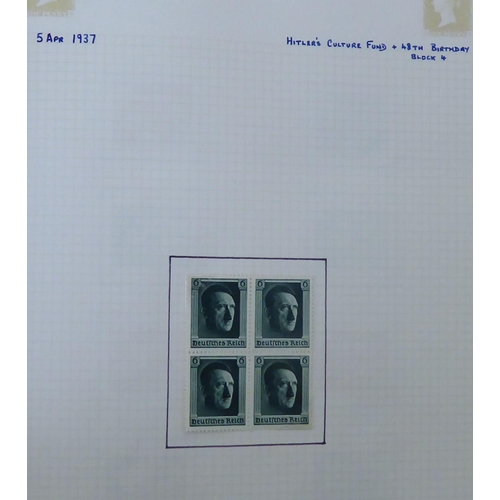 171 - Album collections of postage stamps: to include Basutoland, United States of America and Germany