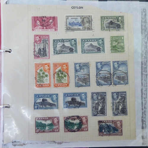 171 - Album collections of postage stamps: to include Basutoland, United States of America and Germany