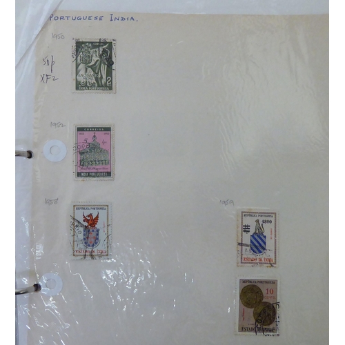 171 - Album collections of postage stamps: to include Basutoland, United States of America and Germany