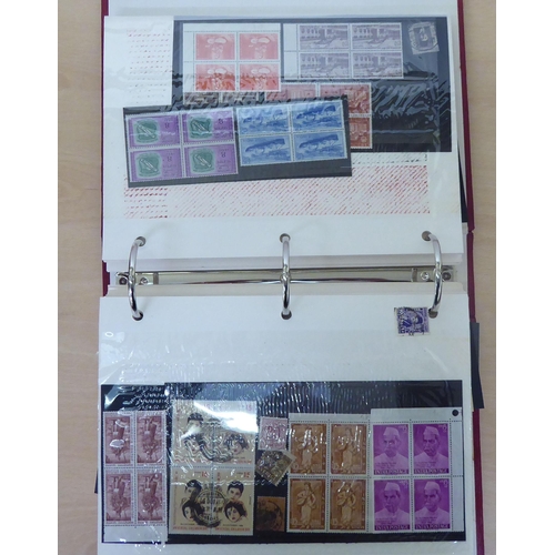 171 - Album collections of postage stamps: to include Basutoland, United States of America and Germany