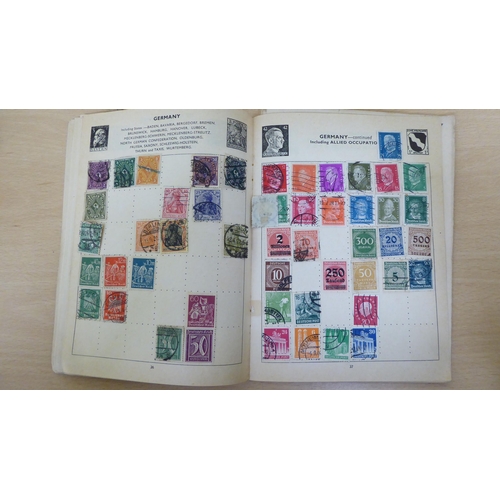 172 - Album collections of postage stamps: to include Equatorial France, Egypt and Canada