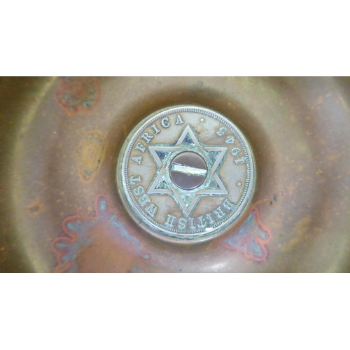 181 - Two interwar period, shell case bases  both bearing impressed marks  4