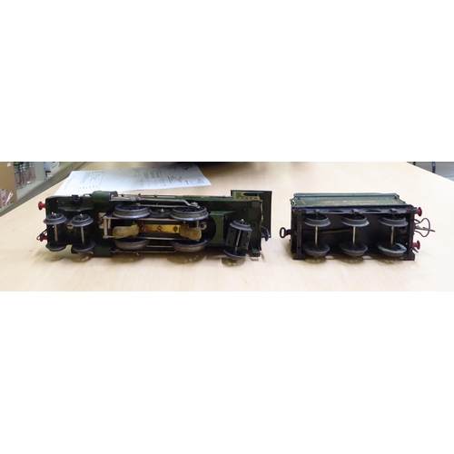 191 - Hornby 0 gauge locomotive no. 4073 coaches, rolling stock, track and trackside accessories: to inclu... 