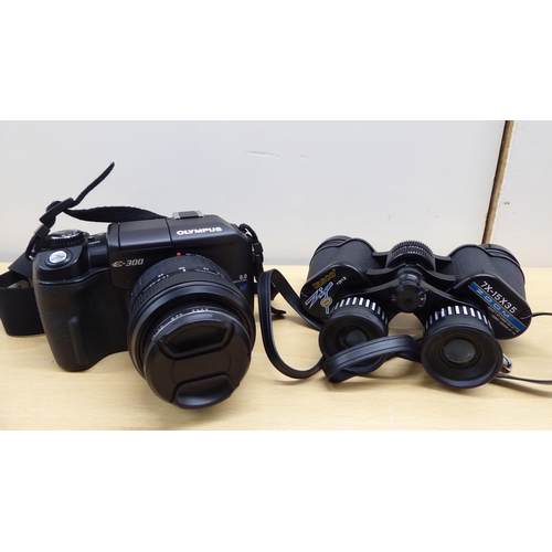 206 - Photographic and optical equipment: to include a Nikon D80 camera; and a pair of Tasco Zip 7x-15x 35... 