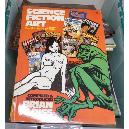 236 - Uncollated sci-fi and fantasy reference books: to include 'The Art of Science Fiction' by Frank Kell... 