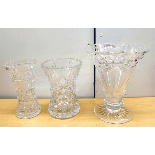 245 - Glassware: to include a Whitefriars kingfisher blue coffin vase 5