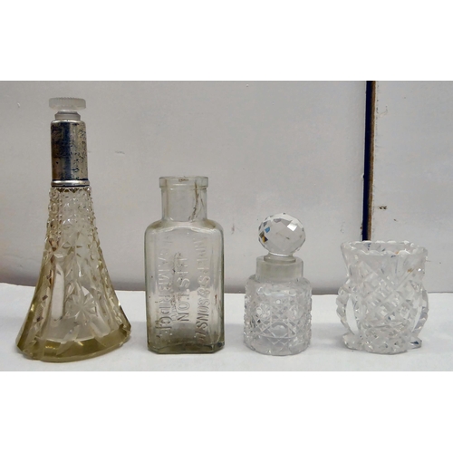 255 - Glass and EPNS tableware: to include a four division cruet  7